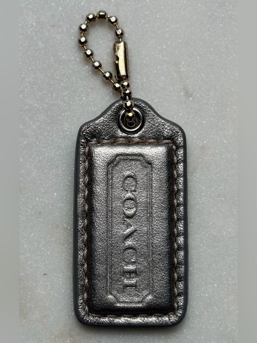 Coach Hangtag Glitter Silver Nickel Replacement